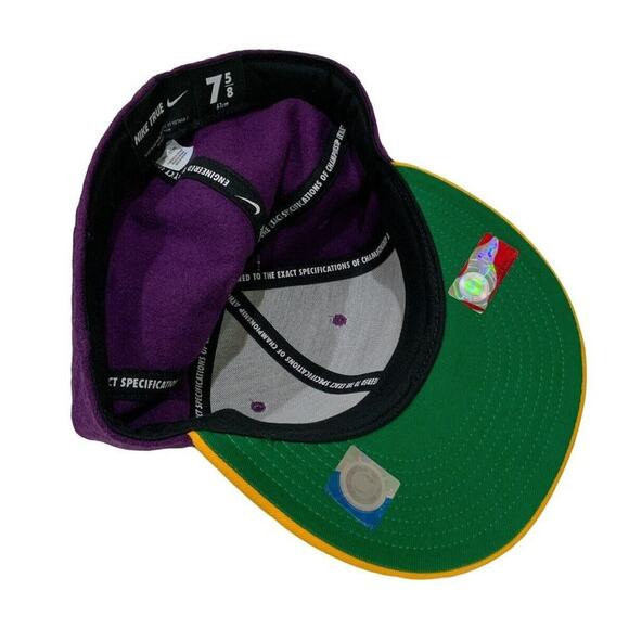 LSU Nike True Louisiana State University Hat Embroidered Purple Yellow Cap - Picture 7 of 9